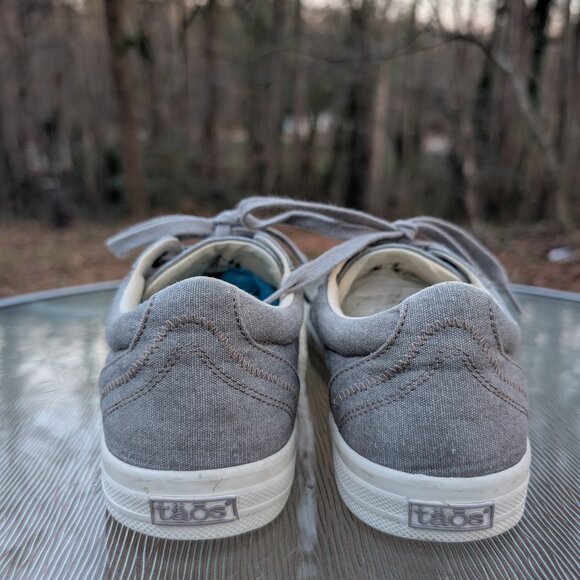 Women's TAOS Plim Soul Gray Canvas Sneaker Shoes Size 8.5 - Picture 10 of 11